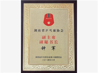 湖南省乒乓球協(xié)會副主席、副秘書長鐘軍